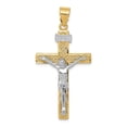 thumbnail image 1 of 14K Two-Tone Inri Crucifix Pendant, 1 of 1