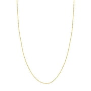 JEWELRY ADDICT 14K Two-Tone Men & Women's 16" 1.35mm Twisted Dorica Chain Necklace