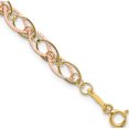 thumbnail image 1 of 14K Two-Tone Oval Link Bracelet Made In Indonesia sf1843-7.25, 1 of 5