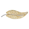 thumbnail image 1 of 14K Two-Tone & Rhodium Filigree Leaf Pin, 1 of 1