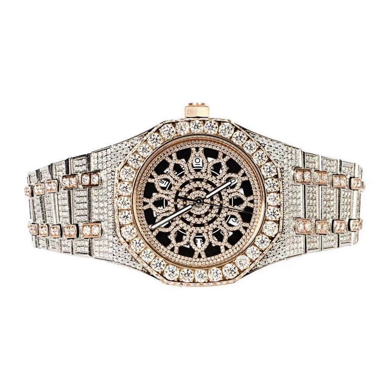 Mens moissanite watch discount