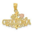 thumbnail image 1 of 14K Two-Tone Yellow & Rose Diamond-Cut No.1 Grandma with Rose Pendant, 1 of 1