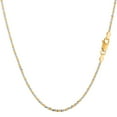 thumbnail image 1 of 14K Two-Tone Yellow and White Gold 1.5MM Shiny Sparkle Link Pendant Necklace Chains 16" - 24", Gold Necklace for Men & Women, 100% Real 14K Gold, Next Level Jewelry, 1 of 3