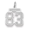 thumbnail image 1 of 14K WG Small Satin Number 83 Charm, 1 of 1