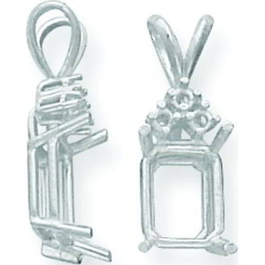 Emerald cut pendant settings new arrivals