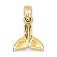 thumbnail image 1 of 14K Whale Tail Pendant, 1 of 3