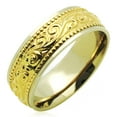 thumbnail image 1 of 14K Whie and Yellow Gold Two Tone 7mm Designed Wedding Band (Size 5 to 12), 8.5, 1 of 1
