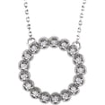 thumbnail image 1 of 14K White 1/4 CTW Diamond Circle Necklace in 14k White Gold, 1 of 1