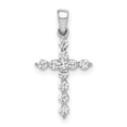 thumbnail image 1 of 14K White Gold 0.25CT Diamond Cross Pendant, 1 of 1