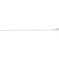 thumbnail image 1 of 14K White Gold 0.5mm Diamond Cut Flat Cable Chain with Spring Ring, 1 of 4