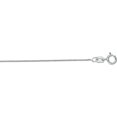thumbnail image 1 of 14K White Gold 0.6mm Diamond Cut Round Wheat Chain with Spring Ring, 1 of 4