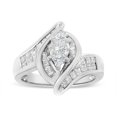 thumbnail image 1 of 14K White Gold 1 1/4 Cttw Pie, Baguette and Princess cut Diamond Marquise Shape Engagement Cocktail Ring (H-I Color, SI2-I1 Clarity), 1 of 7