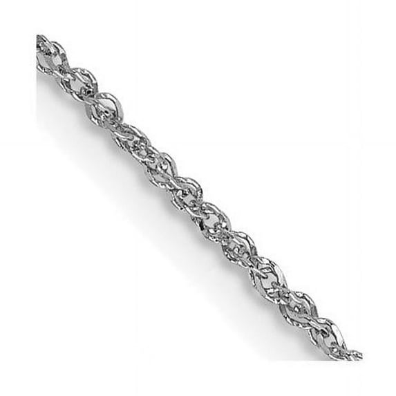 14K White Gold 1.1 mm Ropa Chain