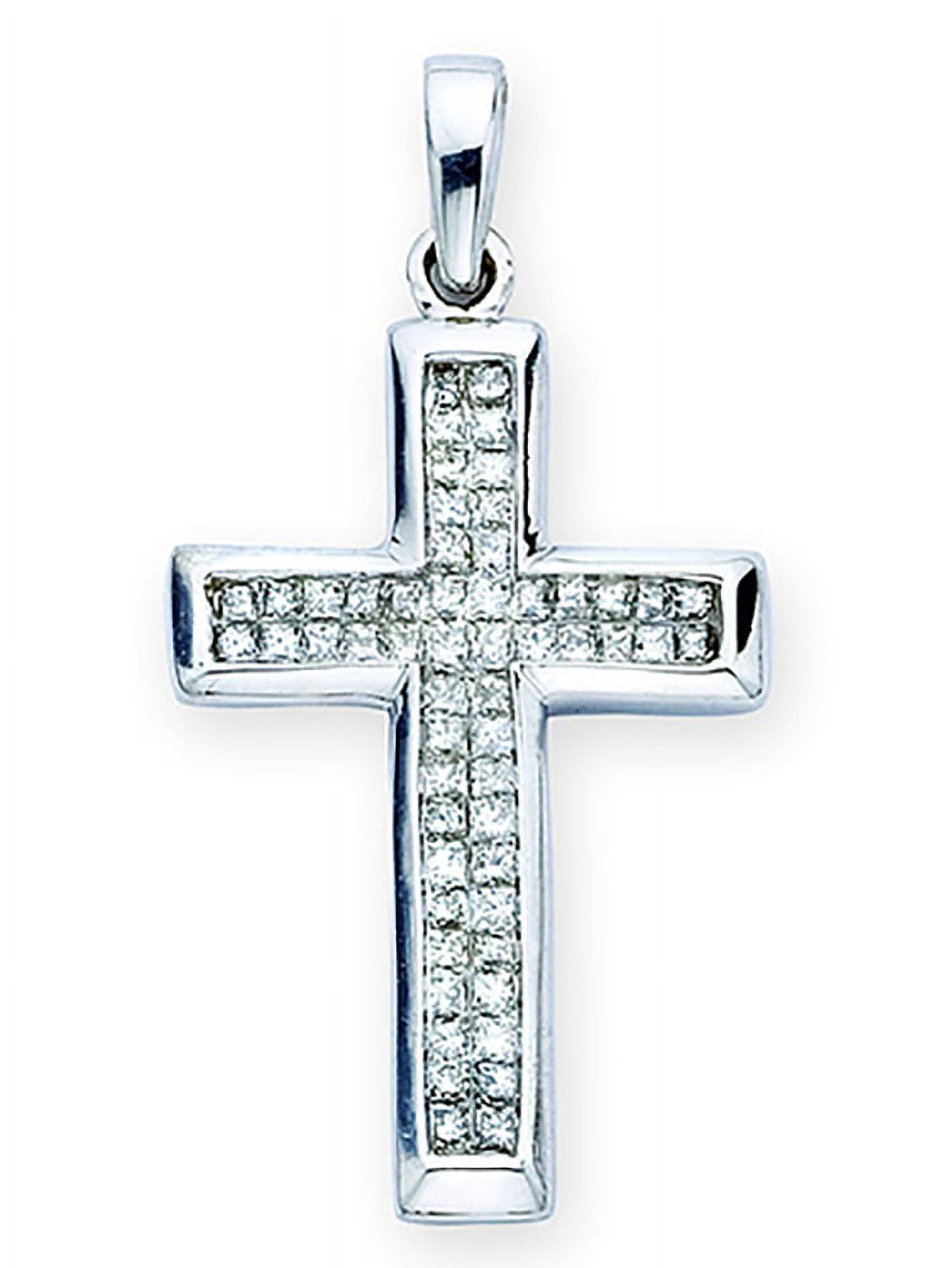 Princess cut diamond cross deals