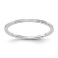 thumbnail image 1 of 14K White Gold 1.2mm Flat Satin Stackable Band - Size 9.5, 1 of 3