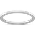 thumbnail image 1 of 14K White Gold 1.2mm Flat Stackable Band (Size 9.5) Made In United States stk16-120w-9.5, 1 of 5