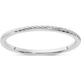 thumbnail image 1 of 14K White Gold 1.2mm Twisted Wire Pattern Stackable Band (Size 9) Made In United States stk22-120w-9, 1 of 5