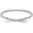thumbnail image 1 of 14K White Gold 1.4mm Milgrain Stackable Band Size 4.5 - Ring Size 4.5, 1 of 8
