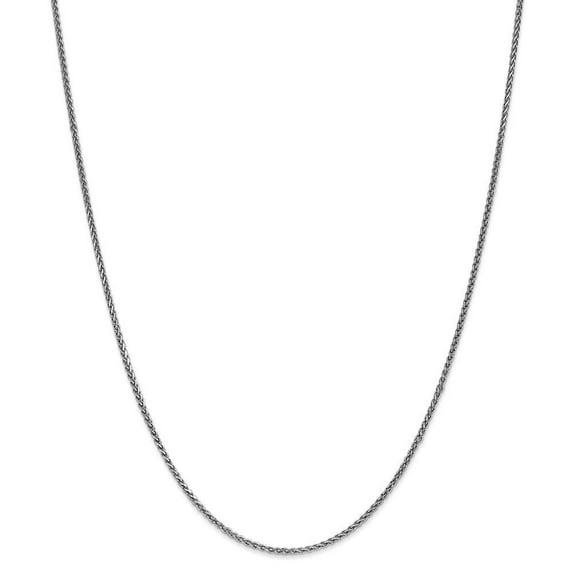 14K White Gold 1.4mm Solid D/C Spiga Chain