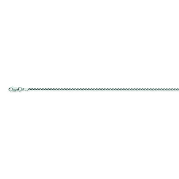 14K White Gold 1.55 Franco Chain in 18 inch, 20 inch, & 24 inch