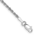 thumbnail image 1 of 14K White Gold 1.75 mm Diamond-Cut Rope 8 in. Bracelet with Lobster Clasp Chain, 1 of 1