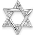 thumbnail image 1 of 14K White Gold 1/8Ct. Diamond Star Of David Chain Slide Made In India pm4065-012-wa, 1 of 5