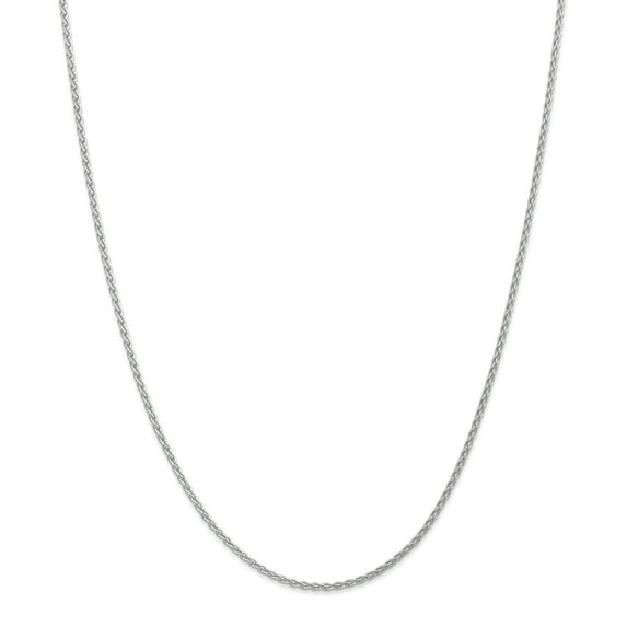 14K White Gold 1.9mm ParisianWheat Chain 20 Inch