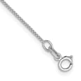 thumbnail image 1 of 14K White Gold 10 in. 0.7 mm Box with Spring Ring Clasp Chain Anklet, 1 of 1