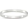 thumbnail image 1 of 14K White Gold 14Kw 2mm Ltw Flat Band Size 10 Made In United States wfll020-10, 1 of 5