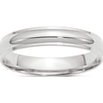thumbnail image 1 of 14K White Gold 14Kw 4mm Half Round With Edge Band Size 12 Made In United States whre040-12, 1 of 5