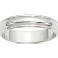 thumbnail image 1 of 14K White Gold 14Kw 5mm Ltw Milgrain Half Round Band Size 13 Made In United States wml050-13, 1 of 6