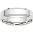 thumbnail image 1 of 14K White Gold 14Kw 6mm Bevel Edge Comfort Fit Band Size 14 Made In United States wbec060-14, 1 of 5