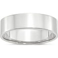 thumbnail image 1 of 14K White Gold 14Kw 6mm Ltw Flat Band Size 12 Made In United States wfll060-12, 1 of 5