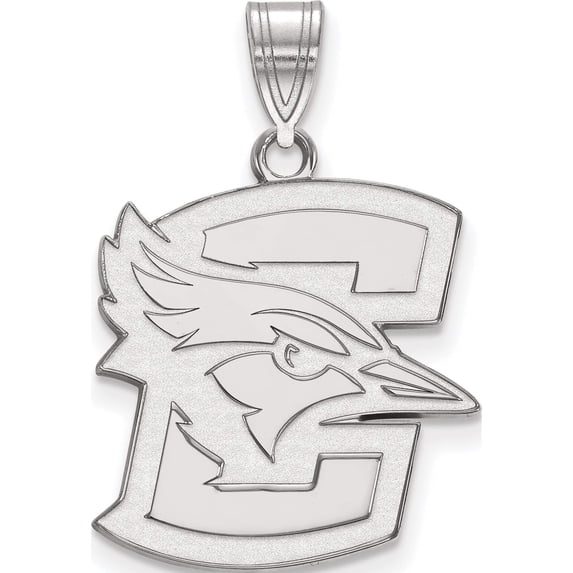 14K White Gold 14Kw Logoart Creighton University Large Pendant (25 X 18) Made In United States 4w001cru