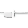thumbnail image 1 of 14K White Gold 14Kw Oklahoma State Earrings (5.34 X 9.84) Made In United States xne50w-ok, 1 of 5