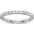 thumbnail image 1 of 14K White Gold 14Kw True Origin Lab Grown Diamond Vs/Si, D E F, 1Ct. Eternity Band (Size 5.5) Made In India et0005-100-55w4ld, 1 of 5