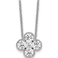 thumbnail image 1 of 14K White Gold 14Kw True Origin Lab Grown Diamond Vs/Si, D E F, Bloom Pendant Necklace (18 X 9.66) Made In India pm6346-100-wld, 1 of 5