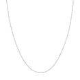 thumbnail image 1 of 14K White Gold 16" 0.80mm D/C Bead Chain Necklace - Women, 1 of 4