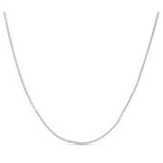 KARAT RUSH 14K White Gold 16-18in 1.2mm Extendable Cable Chain with Lobster Clasp