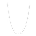thumbnail image 1 of 14K White Gold 18in 0.6mm Diamond-Cut Round Wheat Chain, 1 of 4