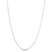 KARAT RUSH 14K White Gold 18in 2.3mm Classic Rolo Chain with Lobster Clasp