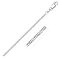 thumbnail image 1 of 14K White Gold 1MM Foxtail Link Pendant Necklace Chain 16" - 24", Gold Necklace for Men & Women, 100% Real 14K Gold, Next Level Jewelry, 1 of 1