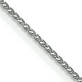 thumbnail image 1 of 14K White Gold 1mm Diamond Cut Spiga Chain 30", 1 of 2