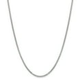 thumbnail image 1 of 14K White Gold 2.45mm Hollow Round Box Chain Necklace Size 28, 1 of 4