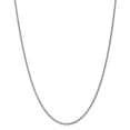 thumbnail image 1 of 14K White Gold 2.4mm Cable Chain 24 Inch, 1 of 6