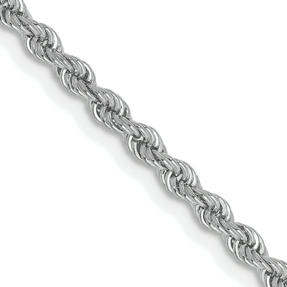 14K White Gold 2.5mm Regular 20"