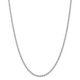thumbnail image 1 of 14K White Gold 2.75mm Handmade Rope Chain, 1 of 3