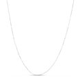 thumbnail image 1 of 14K White Gold 20in 0.6mm Classic Box Chain with Lobster Clasp, 1 of 4