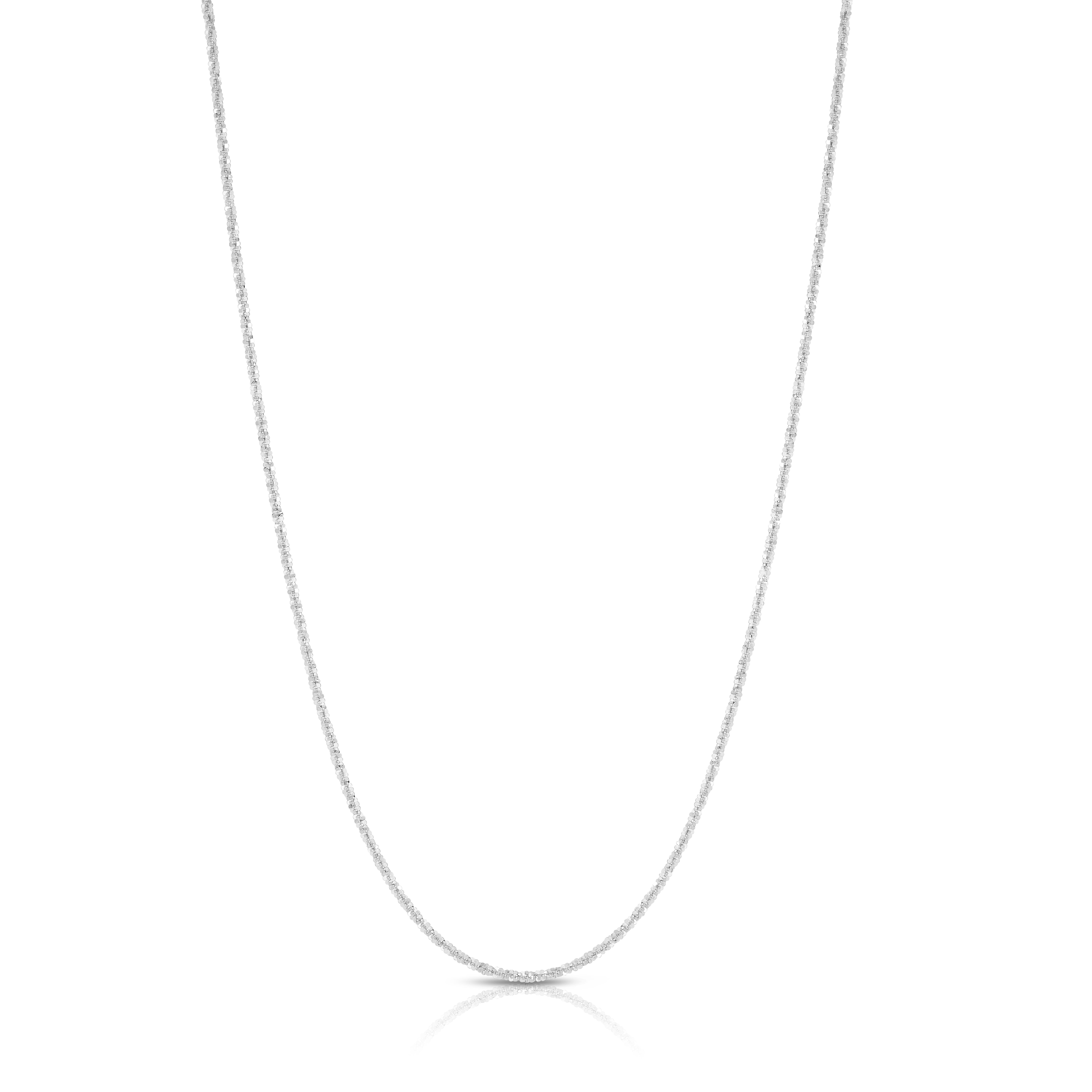 White gold sale sparkle chain