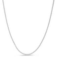 thumbnail image 1 of 14K White Gold 24in 1.5mm Round Wheat Chain with Lobster Clasp, 1 of 4